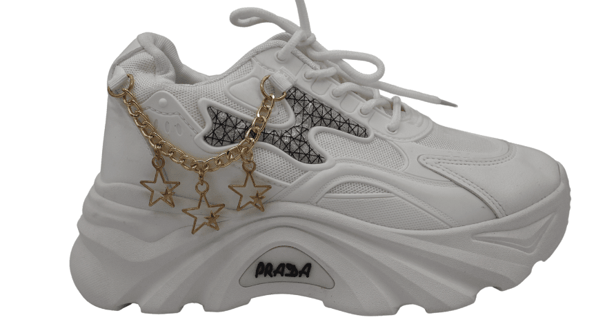Trendy White Chunky Casual Sneaker for Women